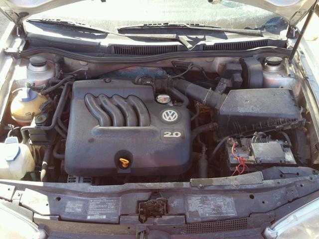 9BWGB61J924050450 - 2002 VOLKSWAGEN GOLF GLS SILVER photo 7