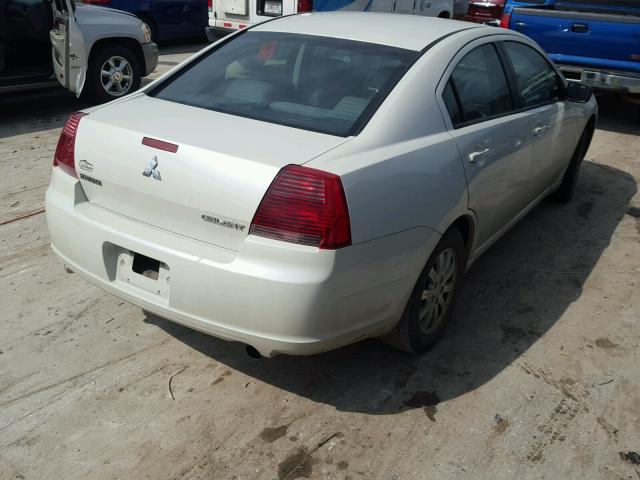 4A3AB36F18E023360 - 2008 MITSUBISHI GALANT ES WHITE photo 4