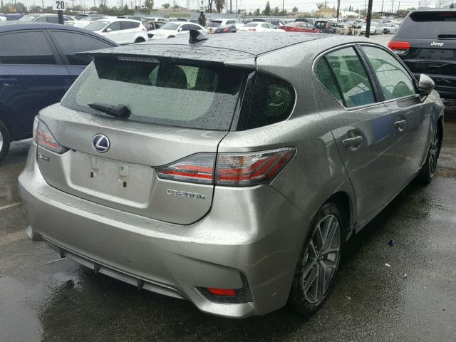 JTHKD5BH7H2301165 - 2017 LEXUS CT 200 GRAY photo 4