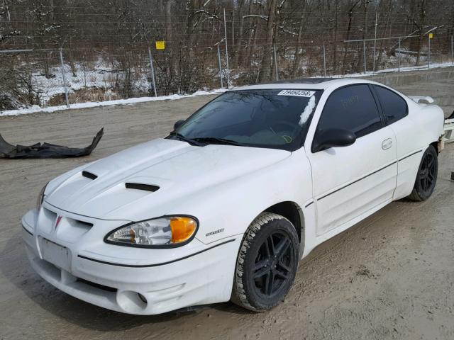 1G2NW12E84C149784 - 2004 PONTIAC GRAND AM G WHITE photo 2