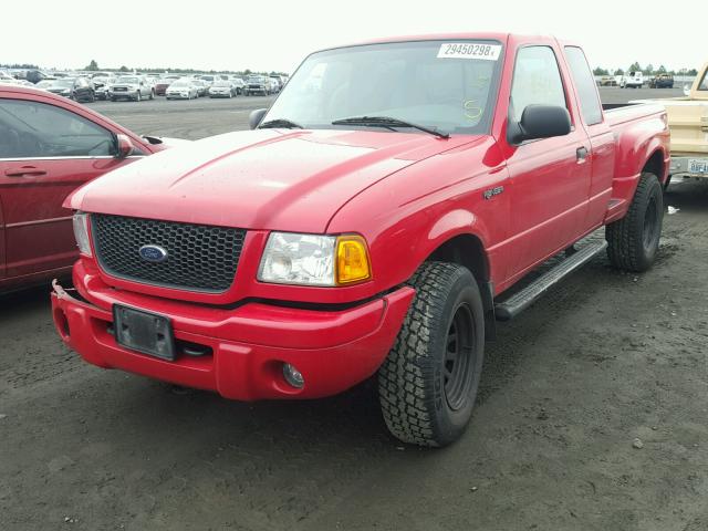 1FTZR15E61PB77961 - 2001 FORD RANGER SUP RED photo 2