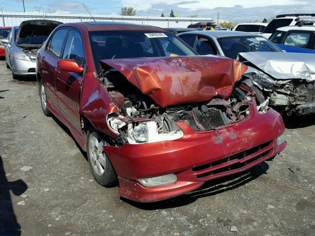 1NXBR32E73Z101764 - 2003 TOYOTA COROLLA CE RED photo 1