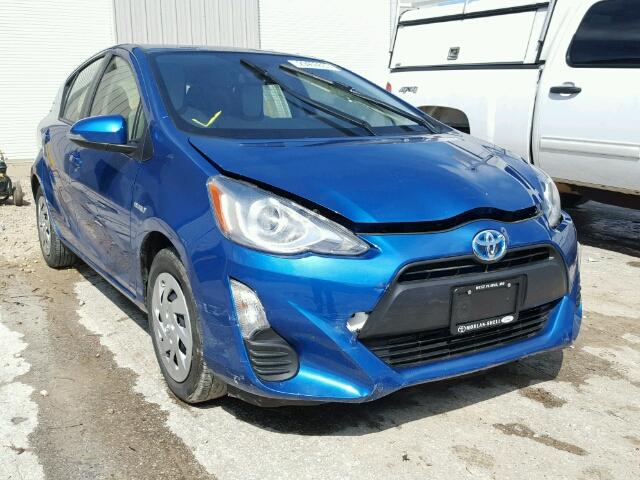 JTDKDTB39G1127582 - 2016 TOYOTA PRIUS C BLUE photo 1