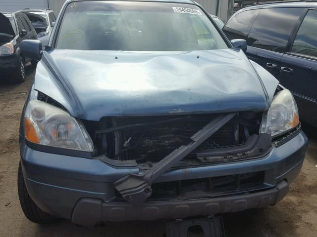 5FNYF18455B066065 - 2005 HONDA PILOT EX BLUE photo 9