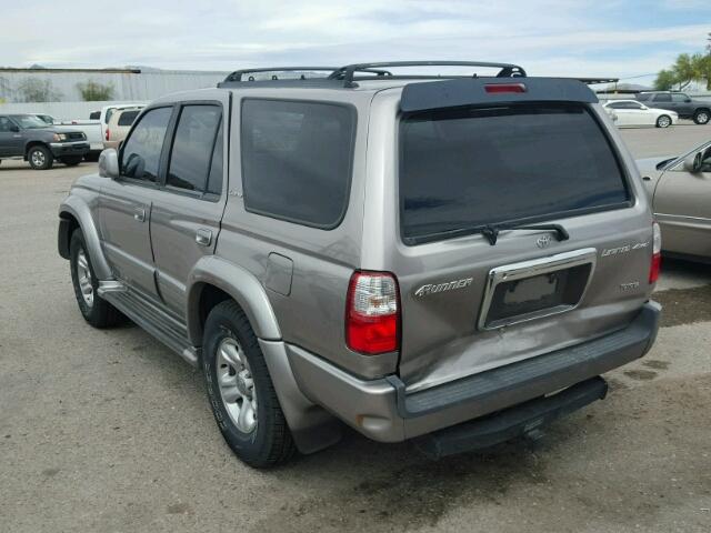 JT3HN87R220381591 - 2002 TOYOTA 4RUNNER LI SILVER photo 3