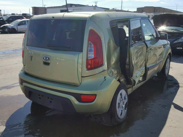 KNDJT2A56C7410914 - 2012 KIA SOUL GREEN photo 4