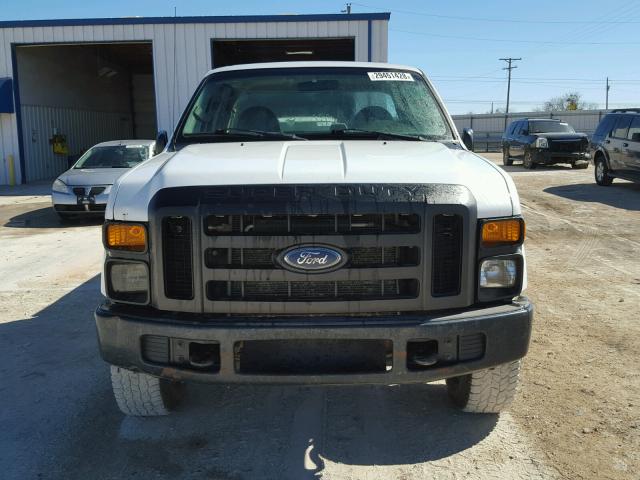 1FTSX21538EB33294 - 2008 FORD F250 SUPER WHITE photo 9