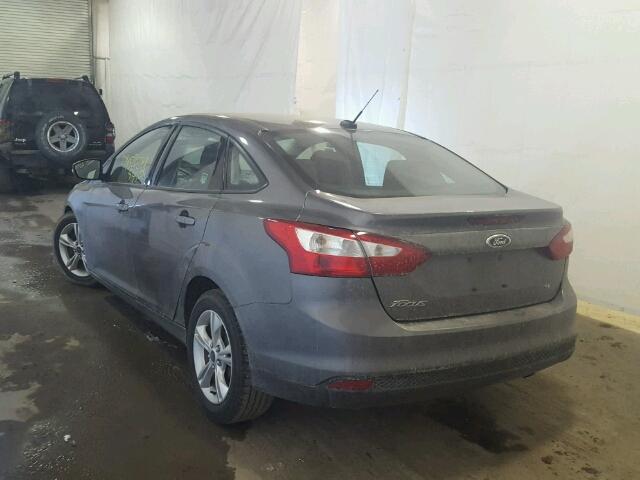 1FADP3F22EL232540 - 2014 FORD FOCUS SE GRAY photo 3