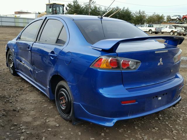 JA3AU86W69U009017 - 2009 MITSUBISHI LANCER GTS BLUE photo 3