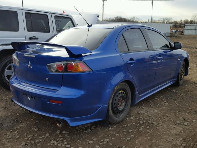 JA3AU86W69U009017 - 2009 MITSUBISHI LANCER GTS BLUE photo 4