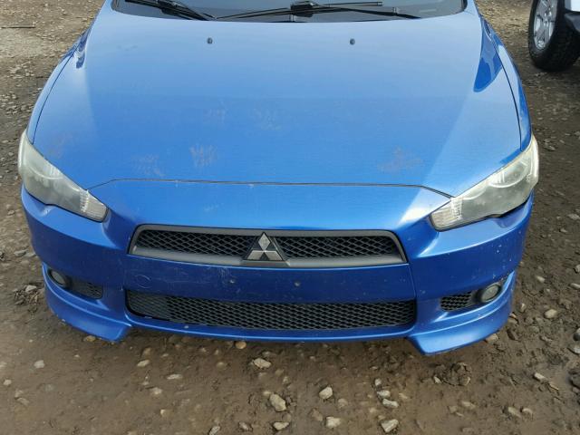 JA3AU86W69U009017 - 2009 MITSUBISHI LANCER GTS BLUE photo 7