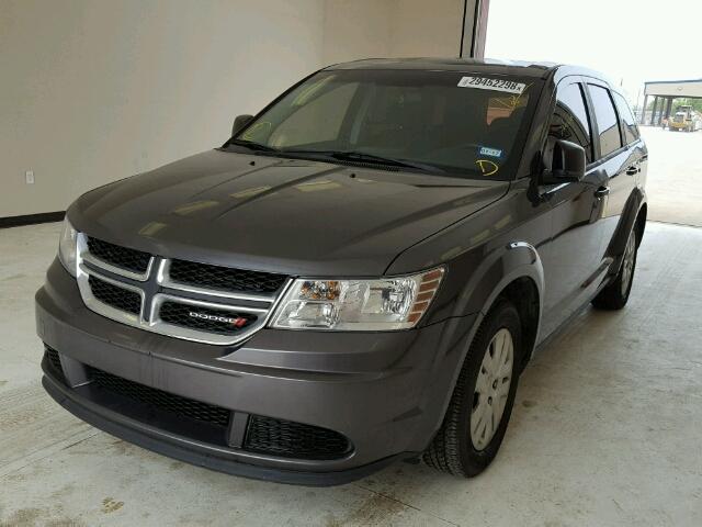 3C4PDCAB2ET182847 - 2014 DODGE JOURNEY SE CHARCOAL photo 2