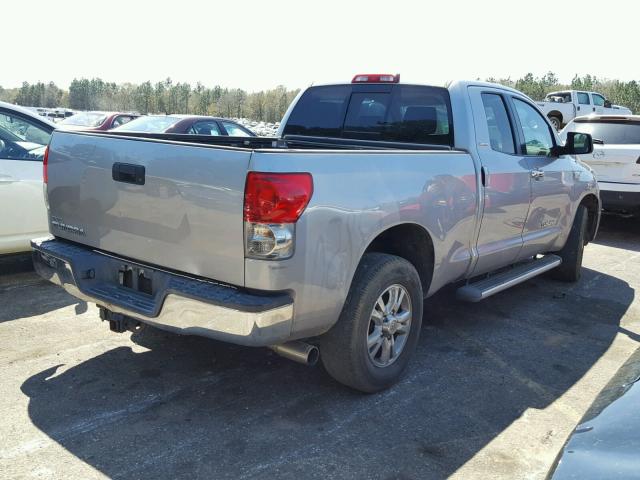 5TFRV58167X009919 - 2007 TOYOTA TUNDRA DOU SILVER photo 4