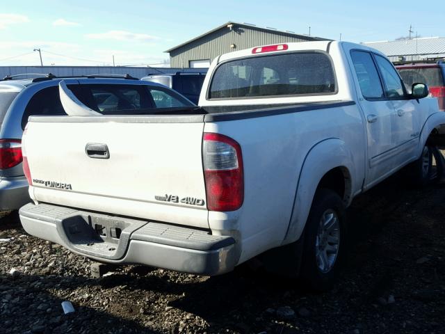 5TBDT44115S499424 - 2005 TOYOTA TUNDRA DOU WHITE photo 4