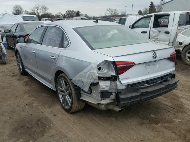 1VWDT7A35HC003851 - 2017 VOLKSWAGEN PASSAT R-L SILVER photo 3