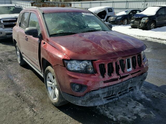 1C4NJDBB4GD714063 - 2016 JEEP COMPASS SP BURGUNDY photo 1