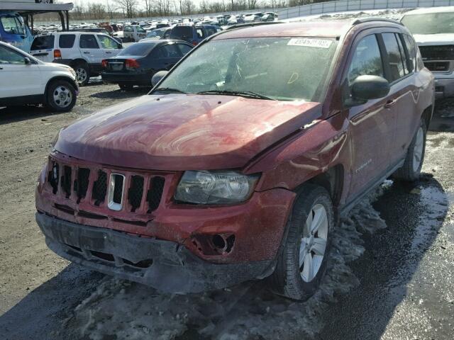 1C4NJDBB4GD714063 - 2016 JEEP COMPASS SP BURGUNDY photo 2