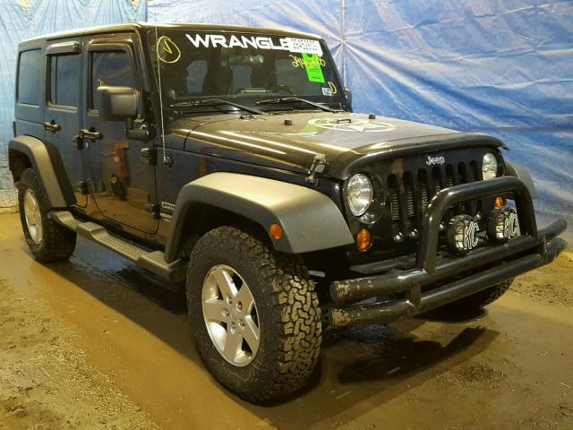 1C4BJWDG7CL211442 - 2012 JEEP WRANGLER U BLACK photo 1