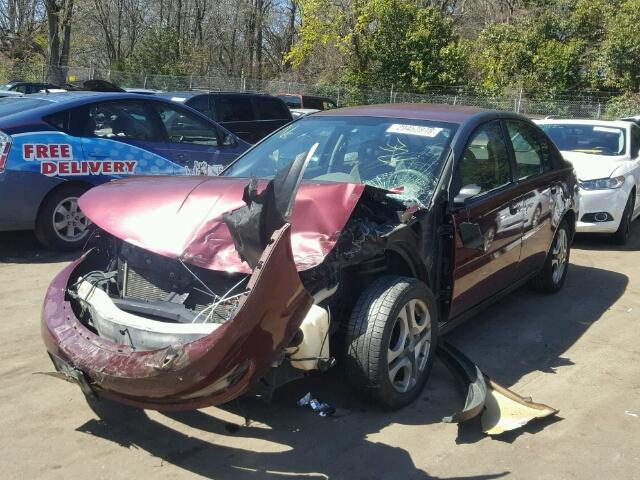 1G8AL52F23Z151992 - 2003 SATURN ION LEVEL RED photo 2