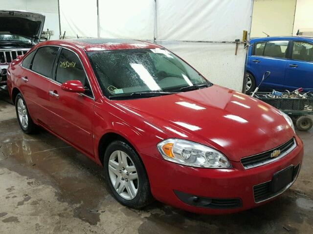 2G1WU58R279198510 - 2007 CHEVROLET IMPALA LTZ RED photo 1