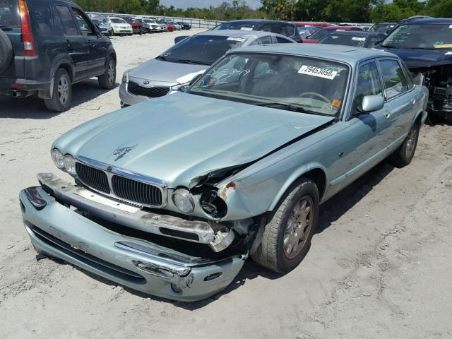 SAJDA14C4YLF06373 - 2000 JAGUAR XJ8 TEAL photo 2