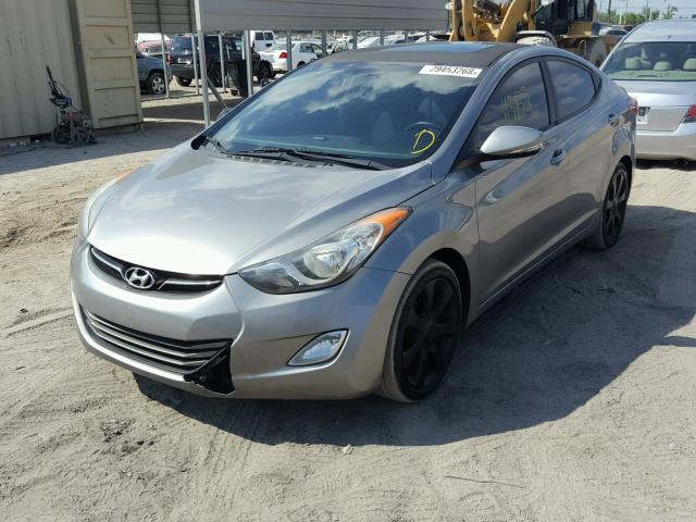 KMHDH4AE1CU237729 - 2012 HYUNDAI ELANTRA GL GRAY photo 2