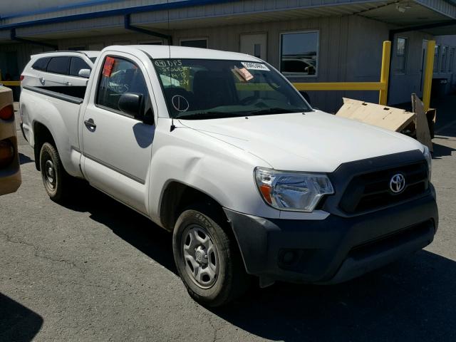 5TFNX4CN6EX032501 - 2014 TOYOTA TACOMA WHITE photo 1