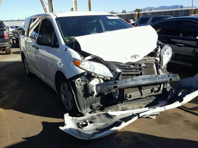 5TDZK3DC3ES498352 - 2014 TOYOTA SIENNA BAS WHITE photo 1