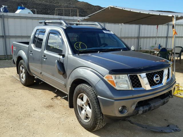 1N6AD07UX5C419347 - 2005 NISSAN FRONTIER C GRAY photo 1