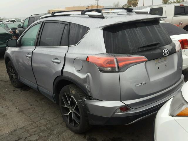 2T3NFREV1GW240290 - 2016 TOYOTA RAV4 SE GRAY photo 3