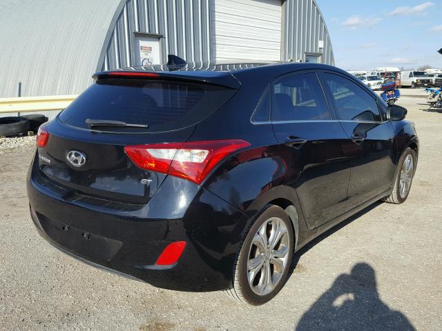 KMHD35LE8DU049387 - 2013 HYUNDAI ELANTRA GT BLACK photo 4