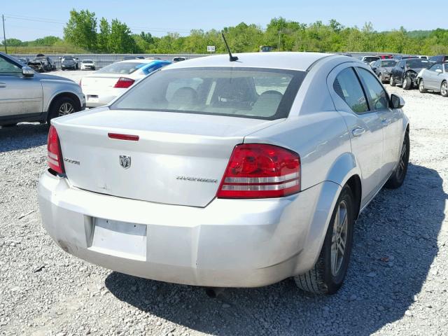 1B3CC1FB8AN204599 - 2010 DODGE AVENGER EX SILVER photo 4