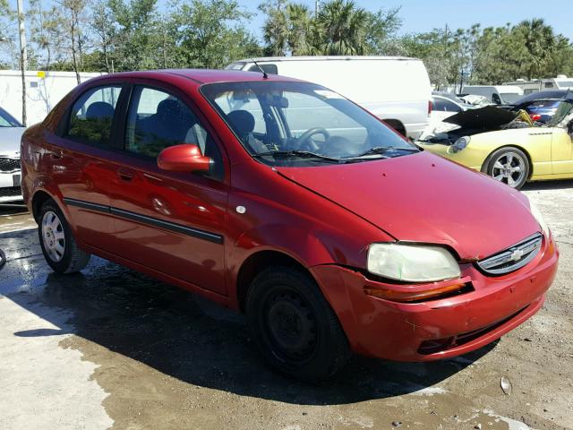 KL1TD56676B668666 - 2006 CHEVROLET AVEO BASE Qırmızı foto 1