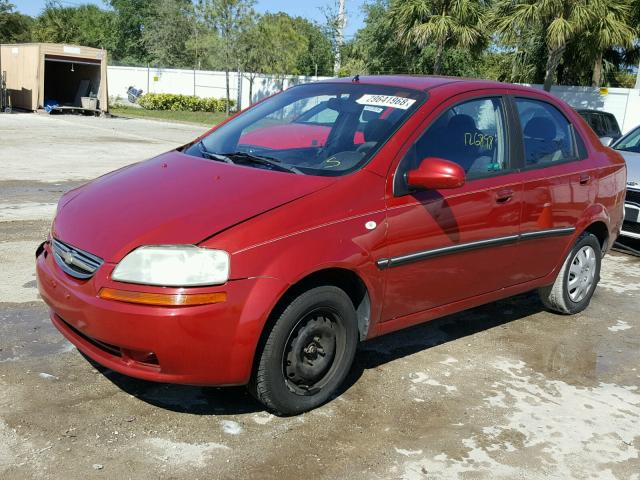 KL1TD56676B668666 - 2006 CHEVROLET AVEO BASE Qırmızı foto 2