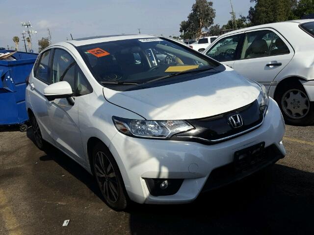 3HGGK5H85FM770475 - 2015 HONDA FIT EX WHITE photo 1