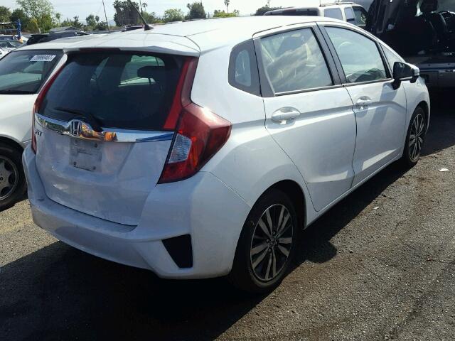 3HGGK5H85FM770475 - 2015 HONDA FIT EX WHITE photo 4