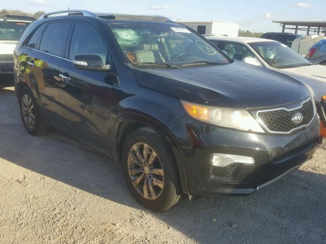 5XYKW4A25BG097742 - 2011 KIA SORENTO SX BLACK photo 1