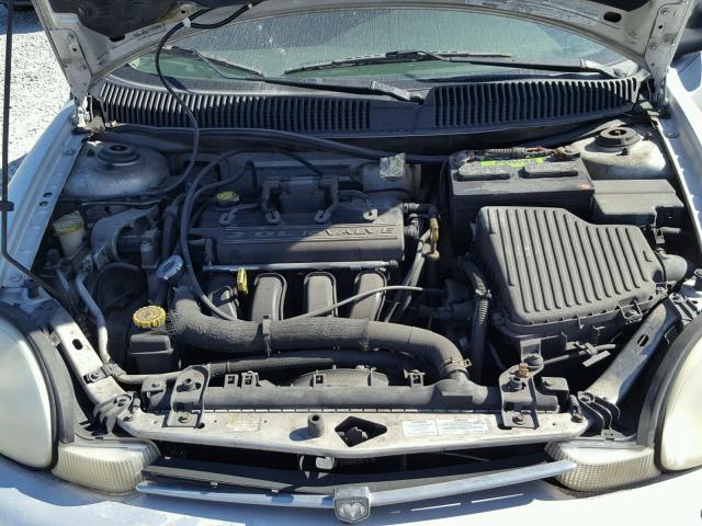 1B3ES46C0YD831528 - 2000 DODGE NEON BASE SILVER photo 7