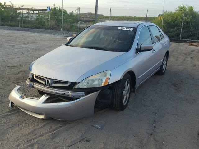 1HGCM56745A048879 - 2005 HONDA ACCORD EX SILVER photo 2