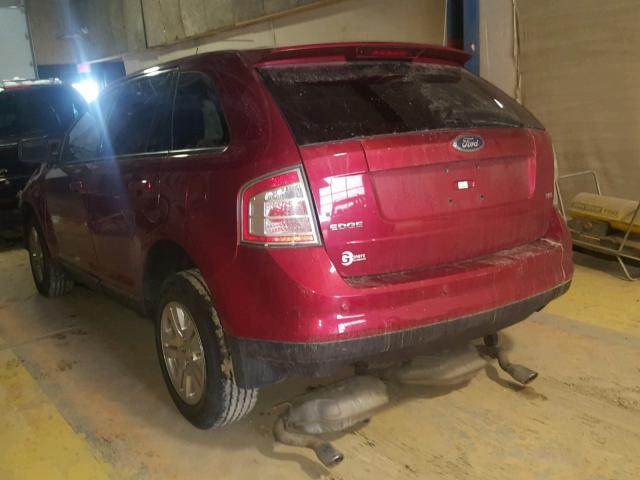 2FMDK39C77BA76295 - 2007 FORD EDGE SEL P RED photo 3