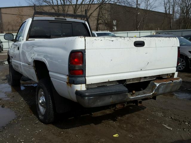 3B7KF26Z7YM221418 - 2000 DODGE RAM 2500 WHITE photo 3