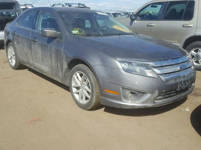 3FAHP0JA6CR245756 - 2012 FORD FUSION SEL GRAY photo 1