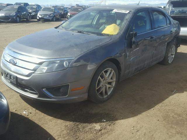 3FAHP0JA6CR245756 - 2012 FORD FUSION SEL GRAY photo 2