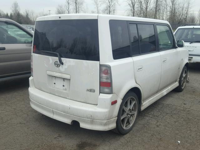 JTLKT334850220157 - 2005 TOYOTA SCION XB WHITE photo 4