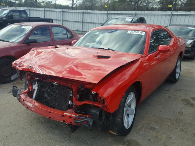 2C3CDYAG9EH250954 - 2014 DODGE CHALLENGER RED photo 2