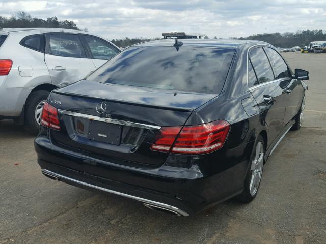 WDDHF5KBXGB290555 - 2016 MERCEDES-BENZ E 350 BLACK photo 4