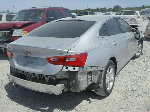 1G1ZB5ST4GF196627 - 2016 CHEVROLET MALIBU LS ვერცხლისფერი ფოტო 4