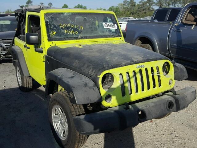 1C4AJWAG3GL278108 - 2016 JEEP WRANGLER S GREEN photo 1