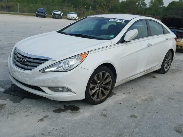 5NPEC4AC7BH235899 - 2011 HYUNDAI SONATA SE WHITE photo 2