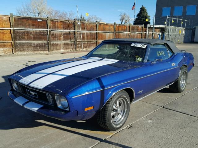 3F03F156192 - 1973 FORD MUSTANG BLUE photo 2